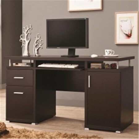 Designed To Furnish H-Desks-Computer Desk Cappuccino DE721173